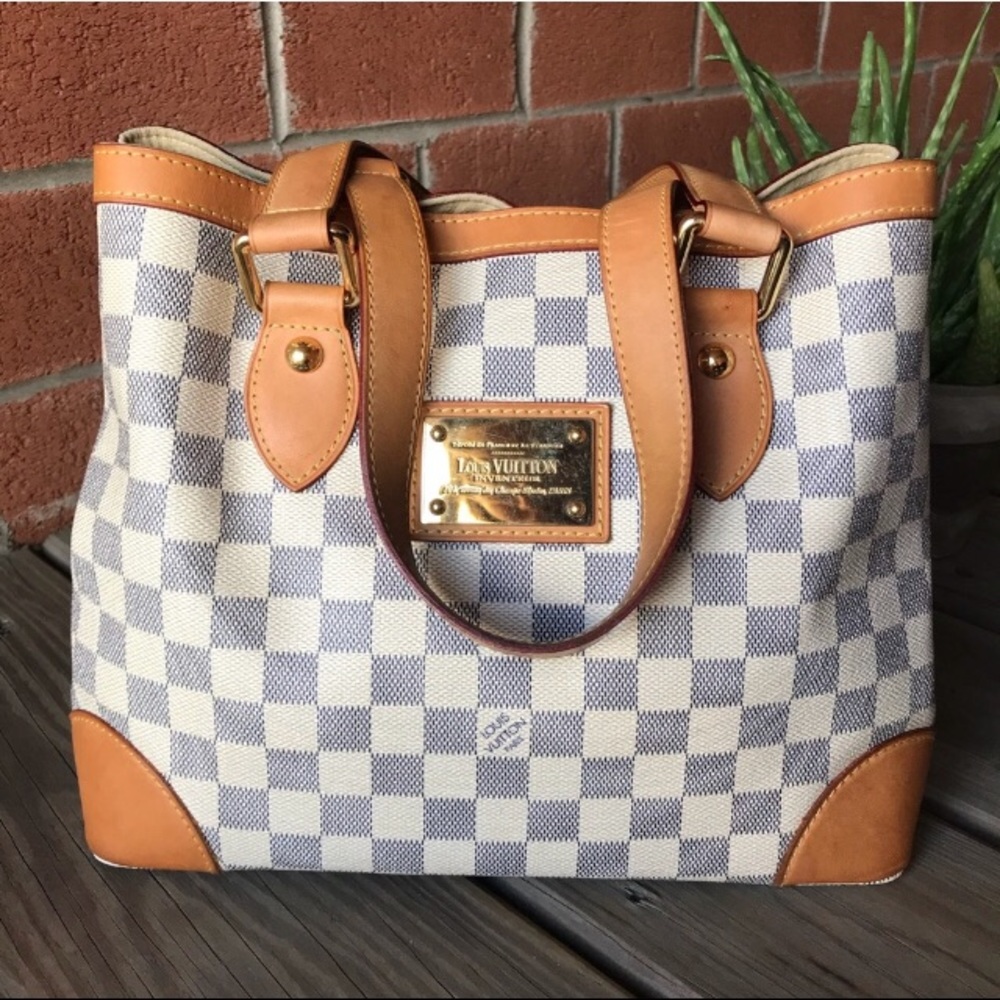 Louis Vuitton Hampstead PM Damier Azur Handbag